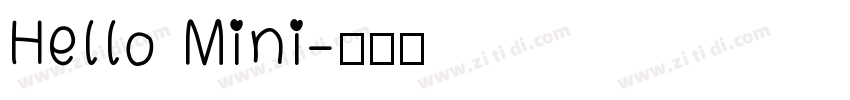 Hello Mini字体转换